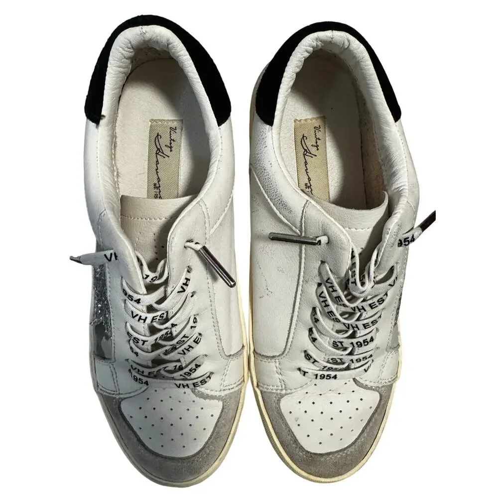 Vintage Havana 1954 “no lace up” sneakers Camo design with blinged out star